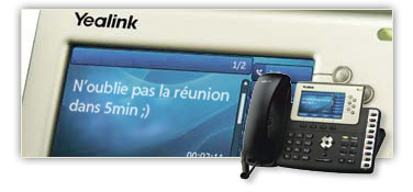 SMS sur les postes Yealink/Depaepe